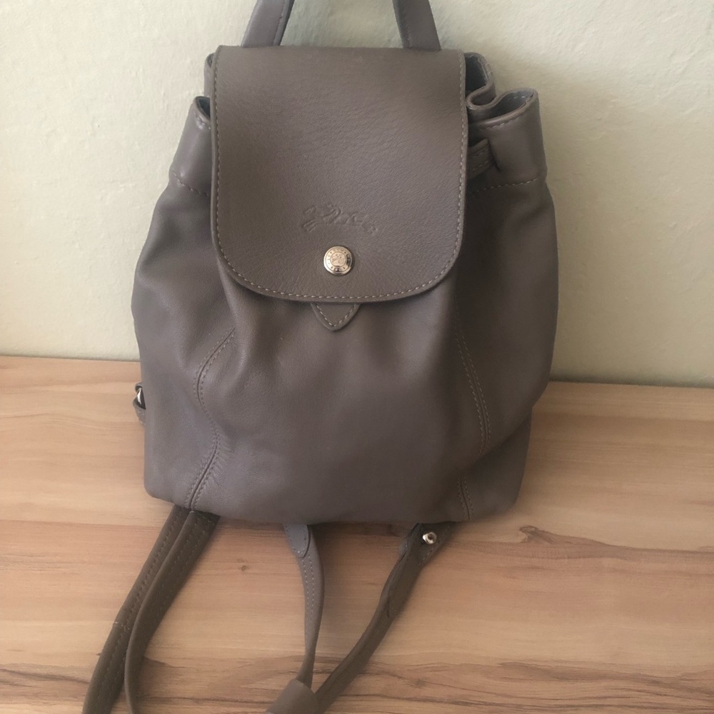 Longchamp le pliage cuir backpack